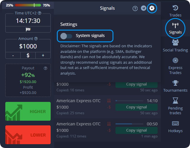 Automatic Pocket Option Signals